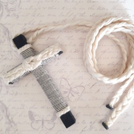 Cruz de madera comunión niño