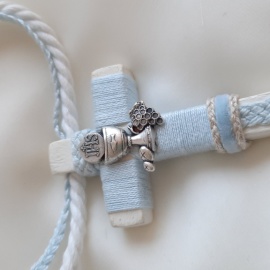Cruces de comunión con cordón. Cruz de madera comunión personalizada