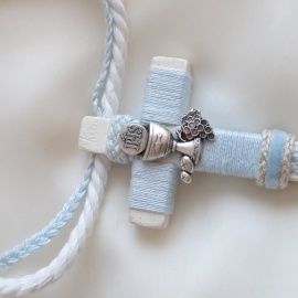 Cruces de comunión con cordón. Cruz de madera comunión personalizada