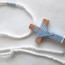 Cruces de comunión con cordón. Cruz de madera comunión personalizada